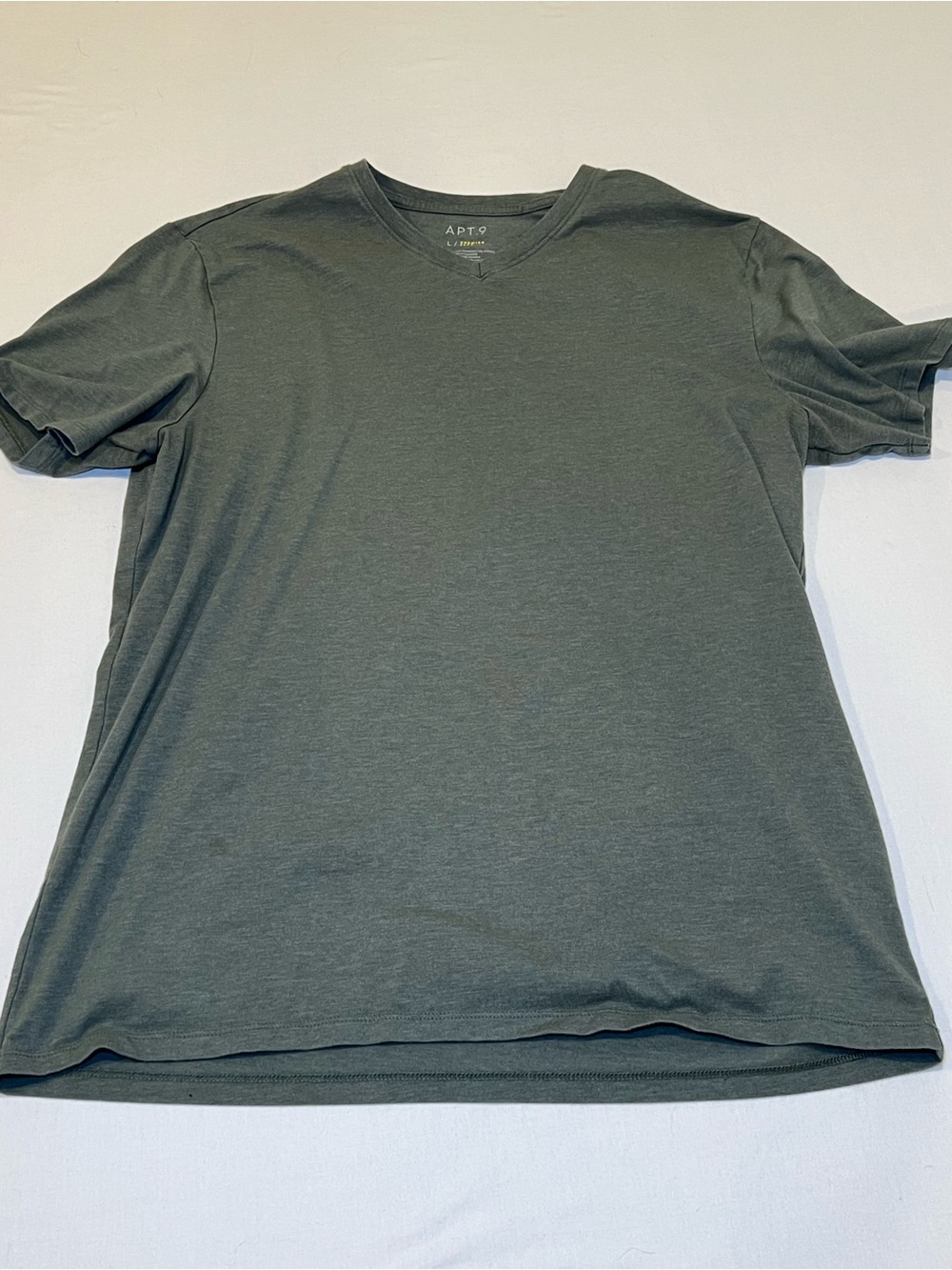 Apt. 9 Men’s Premier Flex Green V-Neck T-Shirt Size Large L
